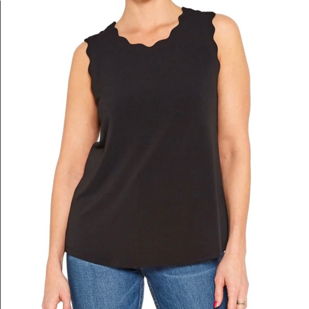 Pleione Scallop Edge Tank Top, Size S, Like New
